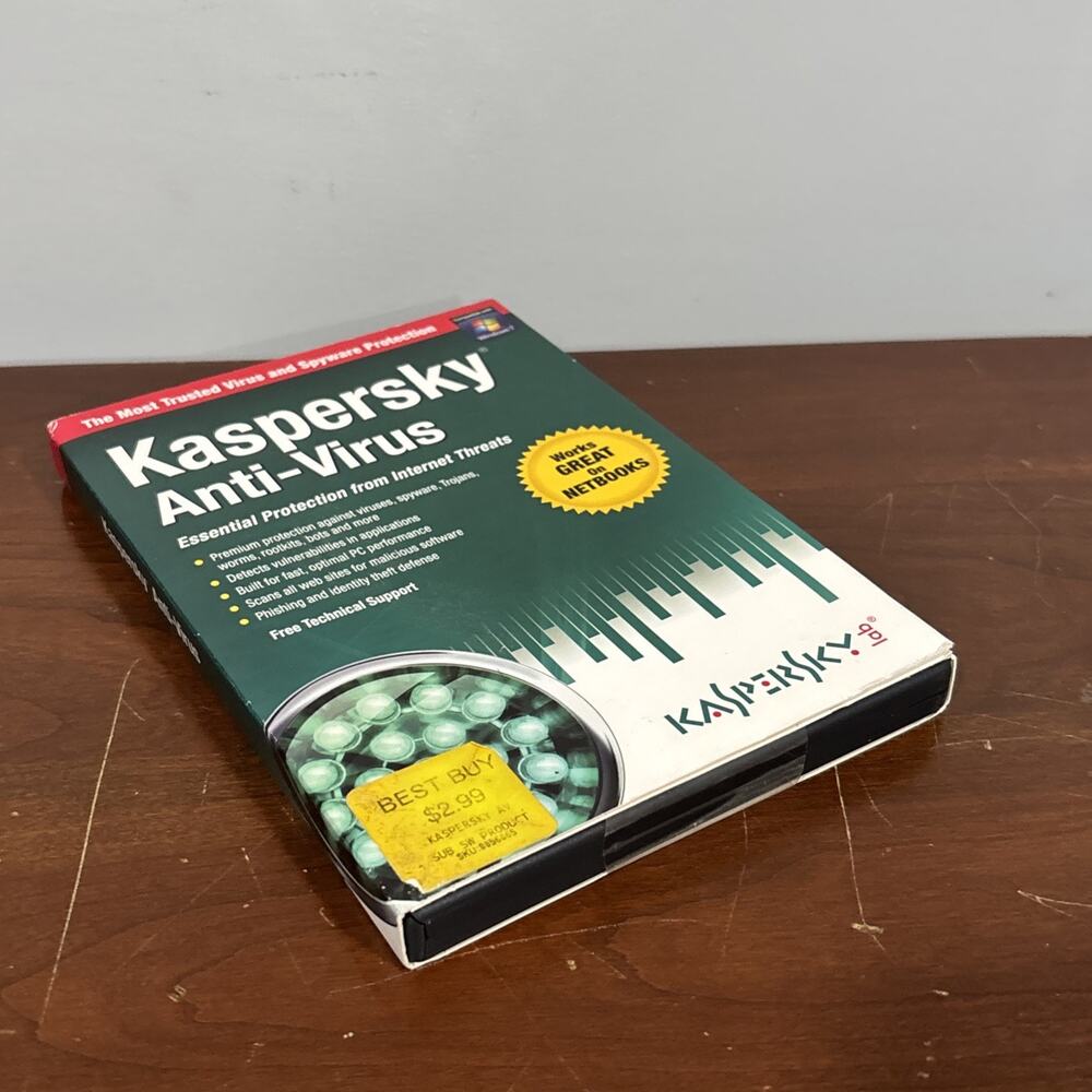 Kasperslab Anti-Virus Software PC Protection Netbook Compatible New Sealed - Picture 5 of 5